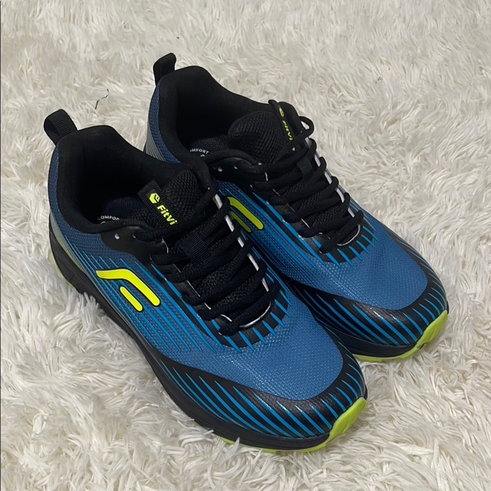 Men’s Fitville Wide Diabetic Orthopedic Sneaker Shoe, Size: 10.5 Wide, EUC!